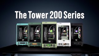 Thermaltake The Tower 200 Series Chassis Product Animation [upl. by Nnairek]