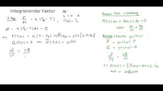 Integrierender Faktor 2 mit einem Anfangswertproblem [upl. by Samuela]