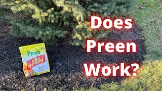 Does Preen work Weed free mulch beds after 1 season [upl. by Neenahs]