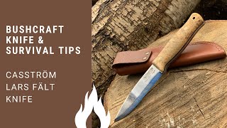 Casström Lars Fält Knife  test bushcraft amp wood carving [upl. by Neeruan]