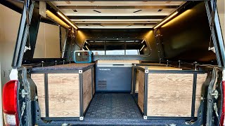 8020 Extruded Aluminum Cabinets  Truck Camper Build  DIY  Tacoma [upl. by Kaliope982]