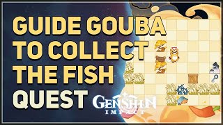 Guide Gouba to collect the Fish Genshin Impact [upl. by Colt285]