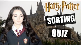 POTTERMORE HOGWARTS HOUSE SORTING QUIZ ALL THE QUESTIONS  Haley Marie [upl. by Nyl]