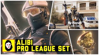 NEW ALIBI PRO LEAGUE GOLD SET  Complete PRESENTATION amp UNBOXING Rainbow Six Siege [upl. by Esiuqcaj]