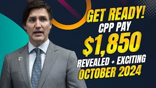 Get Ready October 2024 CPP Pay Dates Revealed  Exciting 1850 Increase Canada News [upl. by Aimar]