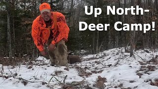 Deer Camp 2023 Minnesota whitetail opener at the off grid cabin [upl. by Nosneh]