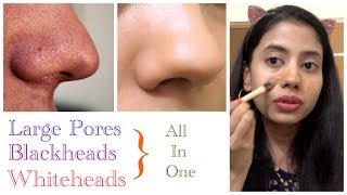 How to get Rid of Large PoresBlackheads amp WhiteheadsPrimers for Oily Skin [upl. by Cly]