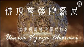 【佛頂尊勝陀羅尼】Uṣṇīṣa Vijaya Dhāraṇī Mantra Pinyin Purify Energy 淨罪陀羅尼49遍  增福壽、滅惡業、積福報 ＊正能量靜心版＊大悲菩提寺 恭製 [upl. by Khano]