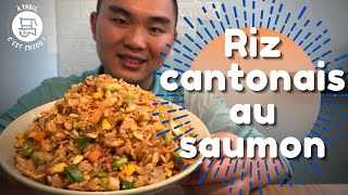 Le riz cantonais au saumon  la meilleure recette du riz cantonais qui nait jamais existé [upl. by Eanrahc993]