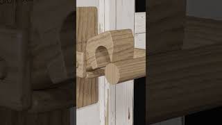 Simple Wooden Gate latch for barn doors shorts [upl. by Annaoi]