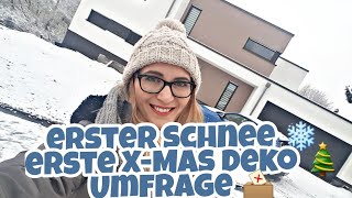 Hausbau Blog 45 Erster Schnee Erste Weihnachtsdeko Wäscheschacht Umfrage an Euch Die Siwuchins [upl. by Aillicirp202]