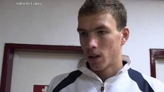 Edin Dzeko  National team debut VS Turkey 02June 2007 Goal and statement to the press [upl. by Asante]