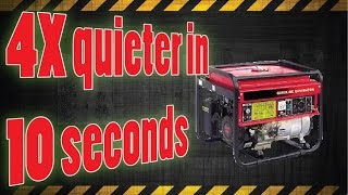 4x Quieter generator in 10 seconds [upl. by Enneibaf973]