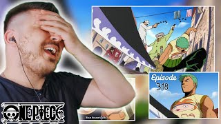 ZORO SAVES HIS NEW FAMILY ONE PIECE EPISODE 318 REACTION [upl. by Adnirol]