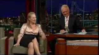 Meryl Streep on David Letterman CLIP 3 [upl. by Ahsilahk56]