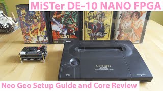 MiSTer FPGA DE10 Nano Neo Geo AES  MVS Setup Tutorial and Core Review [upl. by Ennahteb]