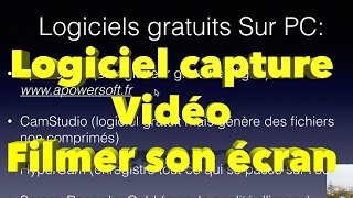 Logiciel de capture vidéo pour filmer son écran PC MAC  Comment faire des vidéos Youtube 33 [upl. by Aley]