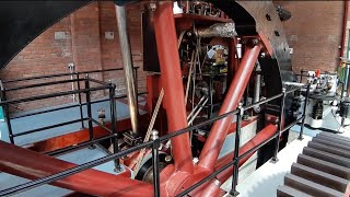 Mcnaughted Beam Engine  Start Up and Running  Bolton Steam Museum Steam Day [upl. by Eilrac953]