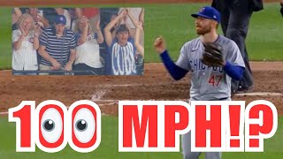 Hunter Bigges MLB Debut 100 MPH Fastball  Breakdown [upl. by Rasec]