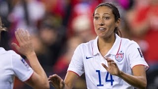 WNT vs Mexico Christen Press Goal  Oct 24 2014 [upl. by Nohsyt]