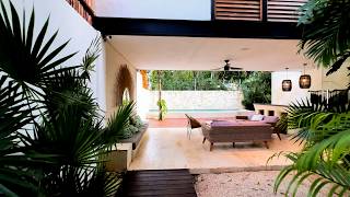 Tour the Stunning Glass House in Tulum Mexico  Architectural EcoHome in Aldea Zama [upl. by Ainyt]