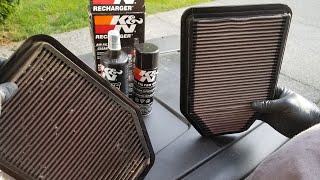 KampN air filter cleaning and recharging [upl. by Ellemaj804]