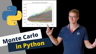 Monte Carlo Simulation of a Stock Portfolio with Python [upl. by Keverne]