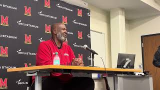 Postgame QampA Maryland head coach Mike Locksley [upl. by Meuse]