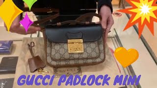 GUCCI PADLOCK MINI BAG  658487 2ZGAG 9785 [upl. by Nanda]