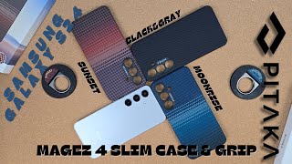 PITAKA MagEZ 4 CaseLess Thin Samsung Galaxy S24 Moonrise Sunset and BlackampGray [upl. by Katt293]