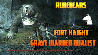 Lets Play Elden Ring 26 Clear Fort Haight  Grave Warden Dualist  Runebears  Earthbore Cave [upl. by Leiahtan]