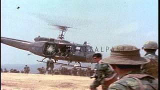 ARVN soldiers being extracted following Operation Lam Son 719 in Laos during the HD Stock Footage [upl. by Ahsiniuq900]