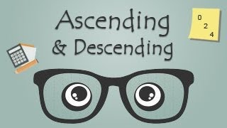 Ascending and Descending Order Sequence [upl. by Nadler938]