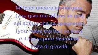 FINO ALLESTASI Eros Ramazzotti con Nicole Scherzinger  lyrics [upl. by Atoiganap]