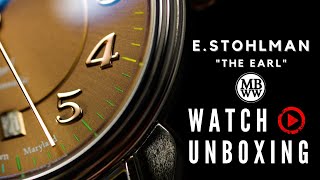 E Stohlman the Earl chocolate dial luxury automatic watch unboxing [upl. by Eatnad]