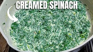 Simple Creamy Spinach Recipe  Wanna Cook [upl. by Bogoch923]