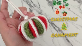 10 Minute 🎄Christmas ornament crochet easy and cool🎄 [upl. by Yrral993]