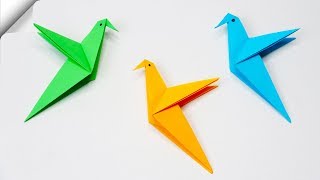 How to make a paper bird Easy paper birds [upl. by Ilil721]