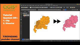 Tutorial QGIS CLIP DISSOLVE [upl. by Nitsruk]