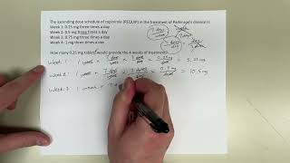 Pharmacy Calculation total number of tablets [upl. by Yhpos]