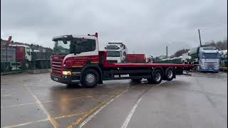 Scania P270 10 Tyre Rear Lift Flatbed S059 LSY  Law Trucks [upl. by Nila]