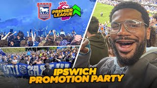 THE MOMENT IPSWICH TOWN WON PROMOTION  INSANE SCENES PARTY IN TOWN  LIMBS ULTRAS [upl. by Rafaelof]