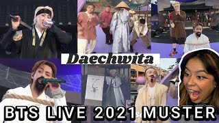 BTS  Daechwita 방탄소년단  대취타 Live 2021 Muster Sowoozoo  REACTION [upl. by Symon685]