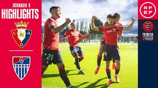 Resumen PrimeraFederación  CA Osasuna quotBquot 32 Gimnástica Segoviana  Jornada 8  Temporada 202425 [upl. by Beauregard]