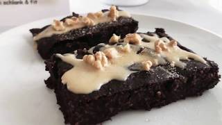 Gesund backen Healthy Fitness Schoko Browniessaftig amp megalecker [upl. by Purington]