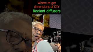 Where to get dimensions of DIY Radiant diffusers shorts [upl. by Barnes892]