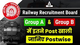 Railway Recruitment Board  RRB Group A amp Group B में इतने Post खाली  Postwise Details [upl. by Urina]