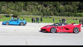 THE ULTIMATE DRAGRACE  LaFerrari FXXK Mclaren P1 F12 TRS Mercedes CLK GTR amp MORE [upl. by Aleac]