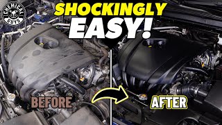 Easy Engine Bay Detailing  How To Wash Your Dirty Engine Bay With Two Products [upl. by Eentruoc]