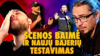 Komedijos UŽKULISIAI Scenos baimė ir naujų bajerių testavimas openmicuose 17 [upl. by Volkan491]